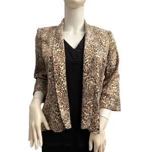 Vintage Alberto Malaki Animal Print Jacket Size Small